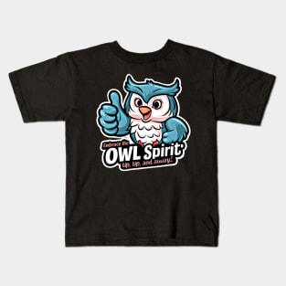 Whimsical Owl Spirit Kids T-Shirt